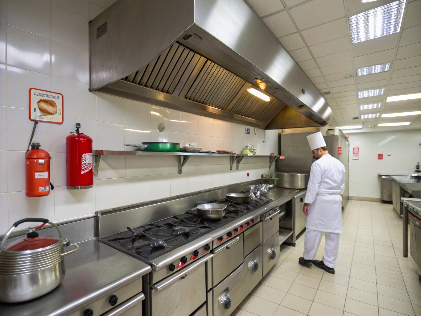 Commercial kitchen fire protection