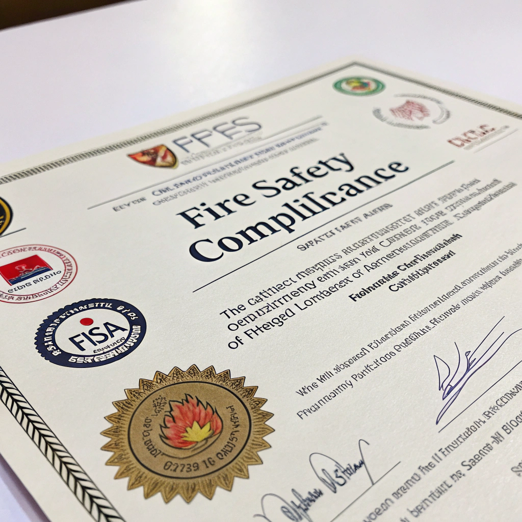 Fire safety certification and compliance