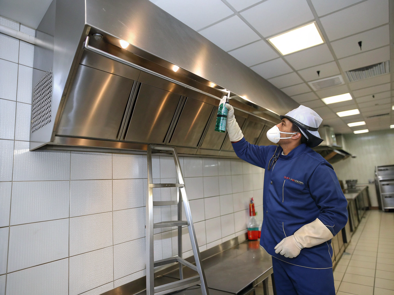 Kitchen hood suppression system installation